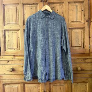 Rodd‎ & Gun Large Sports Fit Linen Floral Long Sleeve Button Front Shirt
